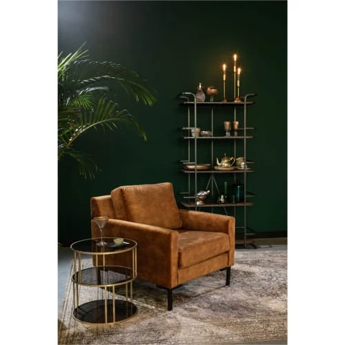 Fauteuil en tissu marron Dutchbone Fauteuils Fauteuil En Tissu Marron -Fauteuils Shop fauteuil en tissu marron 7