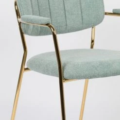 White Label Fauteuils Fauteuil En Tissu Vert Clair -Fauteuils Shop fauteuil en tissu vert clair 3