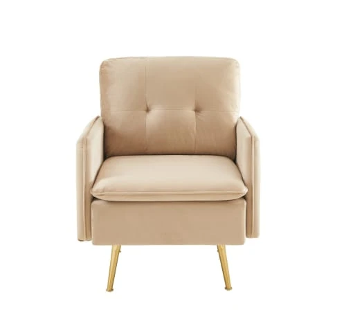 Fauteuil en velours 1 place beige Baita Fauteuils Fauteuil En Velours 1 Place Beige -Fauteuils Shop fauteuil en velours 1 place beige