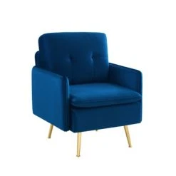 Baita Fauteuils Fauteuil En Velours 1 Place Bleu Marine 2 Baita Fauteuils Fauteuil En Velours 1 Place Bleu Marine -Fauteuils Shop fauteuil en velours 1 place bleu marine 2