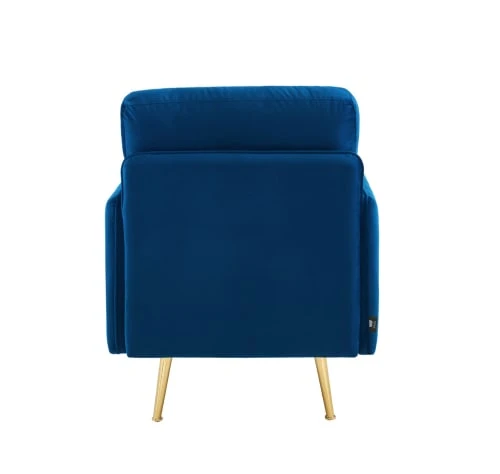 Fauteuil en velours 1 place bleu marine Baita Fauteuils Fauteuil En Velours 1 Place Bleu Marine -Fauteuils Shop fauteuil en velours 1 place bleu marine 3