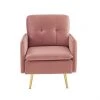 Baita Fauteuils Fauteuil En Velours 1 Place Rose Poudré