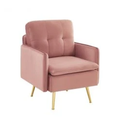 Baita Fauteuils Fauteuil En Velours 1 Place Rose Poudré 2 Baita Fauteuils Fauteuil En Velours 1 Place Rose Poudré -Fauteuils Shop fauteuil en velours 1 place rose poudre 2