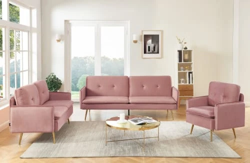 Fauteuil en velours 1 place rose poudré Baita Fauteuils Fauteuil En Velours 1 Place Rose Poudré -Fauteuils Shop fauteuil en velours 1 place rose poudre 5