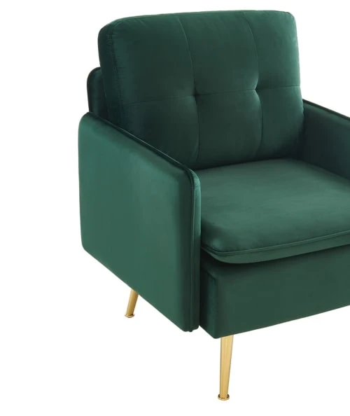 Fauteuil en velours 1 place vert foncé Baita Fauteuils Fauteuil En Velours 1 Place Vert Foncé -Fauteuils Shop fauteuil en velours 1 place vert fonce 4