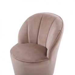 Beliani Fauteuils Fauteuil En Velours Beige -Fauteuils Shop fauteuil en velours beige 10
