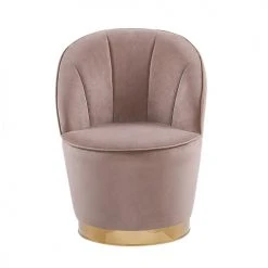 Beliani Fauteuils Fauteuil En Velours Beige -Fauteuils Shop fauteuil en velours beige 8
