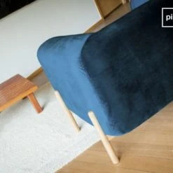 PIB Fauteuils Fauteuil En Velours Bleu -Fauteuils Shop fauteuil en velours bleu 4