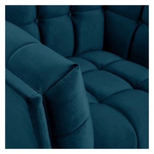 Fauteuil en velours bleu canard Rendez Vous Déco Fauteuils Fauteuil En Velours Bleu Canard -Fauteuils Shop fauteuil en velours bleu canard 3