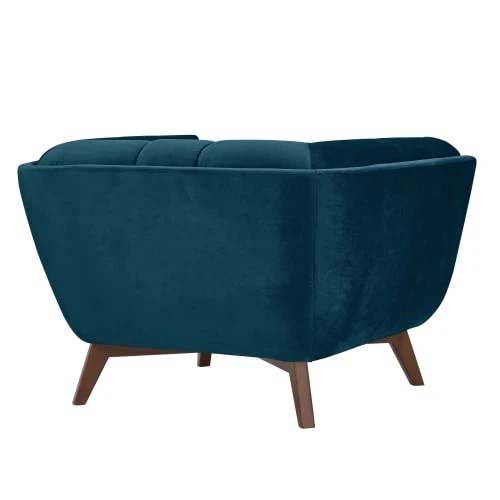 Fauteuil en velours bleu canard Rendez Vous Déco Fauteuils Fauteuil En Velours Bleu Canard -Fauteuils Shop fauteuil en velours bleu canard 4