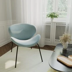 Potiron Paris Fauteuils Fauteuil En Velours Bleu Perle 5 Potiron Paris Fauteuils Fauteuil En Velours Bleu Perle -Fauteuils Shop fauteuil en velours bleu perle 5