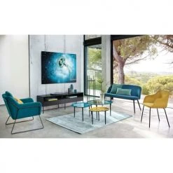 Maisons Du Monde Fauteuils Fauteuil En Velours Bleu Pétrole 4 Maisons Du Monde Fauteuils Fauteuil En Velours Bleu Pétrole -Fauteuils Shop fauteuil en velours bleu petrole 1000 12 5 174993 6