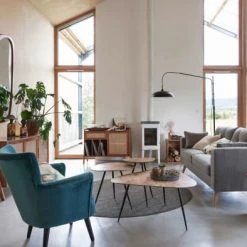 Maisons Du Monde Fauteuils Fauteuil En Velours Bleu Pétrole -Fauteuils Shop fauteuil en velours bleu petrole 1000 4 16 198989 7