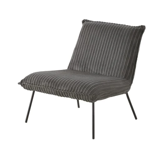 Fauteuil en velours côtelé gris Maisons Du Monde Fauteuils Fauteuil En Velours Côtelé Gris -Fauteuils Shop fauteuil en velours cotele gris 1000 11 2 196310 1