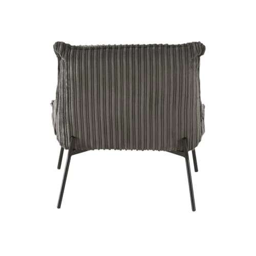 Fauteuil en velours côtelé gris Maisons Du Monde Fauteuils Fauteuil En Velours Côtelé Gris -Fauteuils Shop fauteuil en velours cotele gris 1000 11 2 196310 3