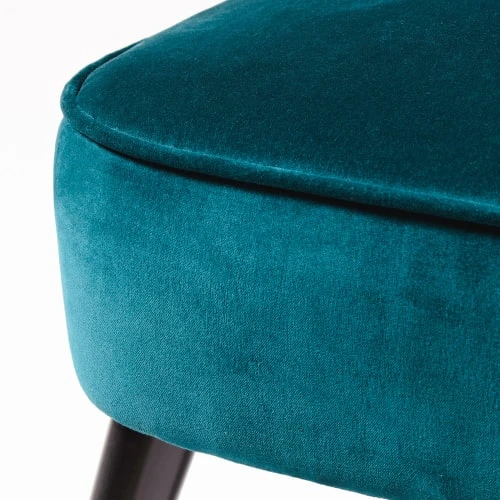Fauteuil en velours de coton bleu pétrole Maisons Du Monde Fauteuils Fauteuil En Velours De Coton Bleu Pétrole -Fauteuils Shop fauteuil en velours de coton bleu petrole 1000 7 38 174903 5