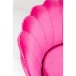 Kare Design Fauteuils Fauteuil En Velours Fuchsia Et Acier Doré -Fauteuils Shop fauteuil en velours fuchsia et acier dore 2