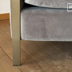 PIB Fauteuils Fauteuil En Velours Gris -Fauteuils Shop fauteuil en velours gris 4