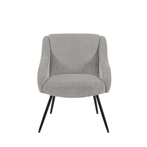 Fauteuil en velours gris clair et métal noir Maisons Du Monde Fauteuils Fauteuil En Velours Gris Clair Et Métal Noir -Fauteuils Shop fauteuil en velours gris clair et metal noir 1000 4 38 219593 1
