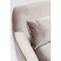 Kare Design Fauteuils Fauteuil En Velours Gris Et Acier -Fauteuils Shop fauteuil en velours gris et acier 3