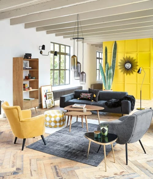 Fauteuil en velours jaune Maisons Du Monde Fauteuils Fauteuil En Velours Jaune -Fauteuils Shop fauteuil en velours jaune 1000 15 0 156415 12