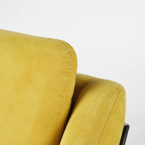 Fauteuil en velours jaune moutarde Maisons Du Monde Fauteuils Fauteuil En Velours Jaune Moutarde -Fauteuils Shop fauteuil en velours jaune moutarde 1000 13 6 174994 3