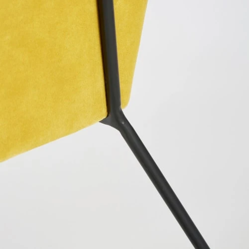 Fauteuil en velours jaune moutarde Maisons Du Monde Fauteuils Fauteuil En Velours Jaune Moutarde -Fauteuils Shop fauteuil en velours jaune moutarde 1000 13 6 174994 4