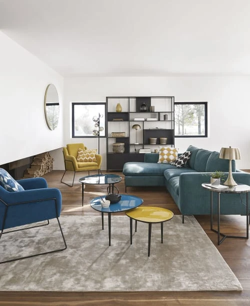 Fauteuil en velours jaune moutarde Maisons Du Monde Fauteuils Fauteuil En Velours Jaune Moutarde -Fauteuils Shop fauteuil en velours jaune moutarde 1000 13 6 174994 8