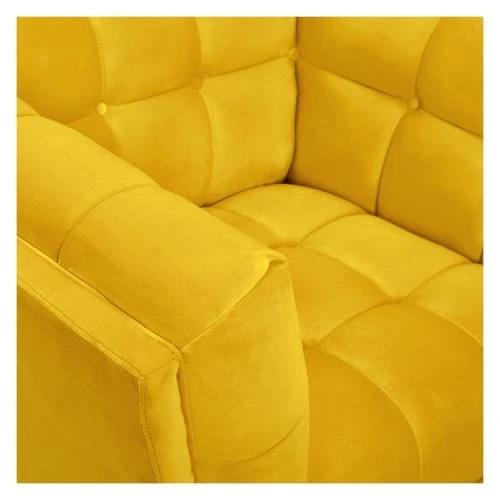 Fauteuil en velours jaune pieds Rendez Vous Déco Fauteuils Fauteuil En Velours Jaune Pieds -Fauteuils Shop fauteuil en velours jaune pieds 3