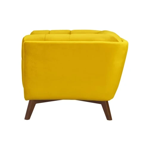 Fauteuil en velours jaune pieds Rendez Vous Déco Fauteuils Fauteuil En Velours Jaune Pieds -Fauteuils Shop fauteuil en velours jaune pieds 5