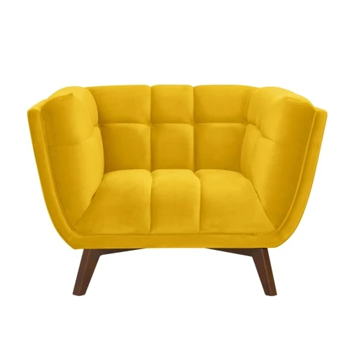 Fauteuil en velours jaune pieds Rendez Vous Déco Fauteuils Fauteuil En Velours Jaune Pieds -Fauteuils Shop fauteuil en velours jaune pieds