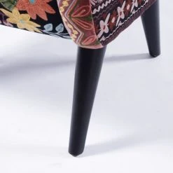 Maisons Du Monde Fauteuils Fauteuil En Velours Noir Brodé -Fauteuils Shop fauteuil en velours noir brode 1000 2 18 187019 4