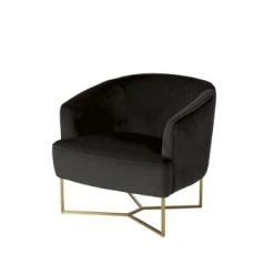 Maisons Du Monde Fauteuils Fauteuil En Velours Noir -Fauteuils Shop fauteuil en velours noir sonate 1000 4 34 209954 1