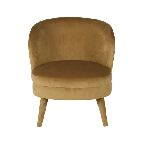 Fauteuil en velours ocre Maisons Du Monde Fauteuils Fauteuil En Velours Ocre -Fauteuils Shop fauteuil en velours ocre 1000 15 1 216153 2
