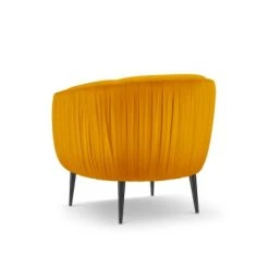 Micadoni Home Fauteuils Fauteuil En Velours Orange 2 Micadoni Home Fauteuils Fauteuil En Velours Orange -Fauteuils Shop fauteuil en velours orange 2