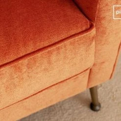 PIB Fauteuils Fauteuil En Velours Orange 3 PIB Fauteuils Fauteuil En Velours Orange -Fauteuils Shop fauteuil en velours orange 7