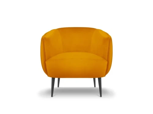 Fauteuil en velours orange Micadoni Home Fauteuils Fauteuil En Velours Orange -Fauteuils Shop fauteuil en velours orange