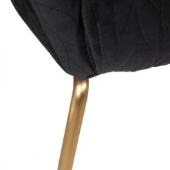 Zago Fauteuils Fauteuil En Velours Piqué Et Pieds Dorés -Fauteuils Shop fauteuil en velours pique et pieds dores 5