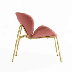 Potiron Paris Fauteuils Fauteuil En Velours Rose Vintage -Fauteuils Shop fauteuil en velours rose vintage 4