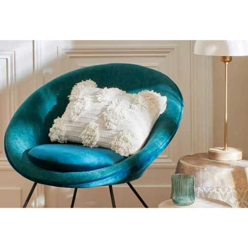 Fauteuil en velours vert émeraude Pomax Fauteuils Fauteuil En Velours Vert émeraude -Fauteuils Shop fauteuil en velours vert emeraude 4