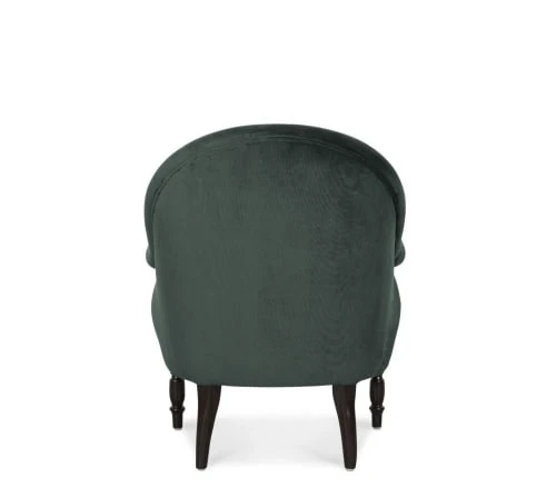 Fauteuil en velours vert et pieds en bouleau noir Maisons Du Monde Fauteuils Fauteuil En Velours Vert Et Pieds En Bouleau Noir -Fauteuils Shop fauteuil en velours vert et pieds en bouleau noir 1000 14 22 215149 3