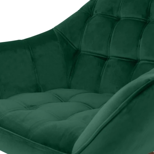 Fauteuil en velours vert foncé avec accoudoirs Rendez Vous Déco Fauteuils Fauteuil En Velours Vert Foncé Avec Accoudoirs -Fauteuils Shop fauteuil en velours vert fonce avec accoudoirs 3