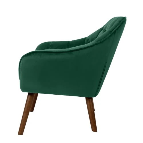 Fauteuil en velours vert foncé avec accoudoirs Rendez Vous Déco Fauteuils Fauteuil En Velours Vert Foncé Avec Accoudoirs -Fauteuils Shop fauteuil en velours vert fonce avec accoudoirs 4