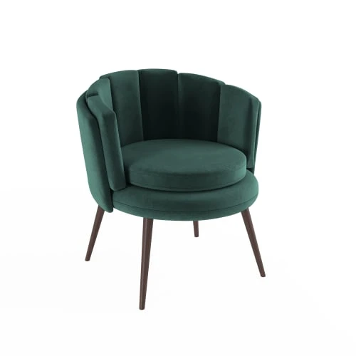 Fauteuil en velours vert forêt Potiron Paris Fauteuils Fauteuil En Velours Vert Forêt -Fauteuils Shop fauteuil en velours vert foret 4