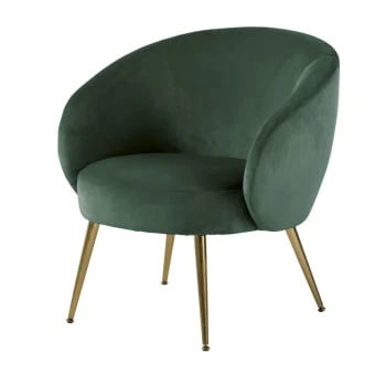 Fauteuil en velours bleu nuit Maisons Du Monde Fauteuils Fauteuil En Velours Bleu Nuit -Fauteuils Shop fauteuil en velours vert foret bizou 1000 1 31 209951 1
