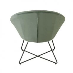 Maisons Du Monde Fauteuils Fauteuil En Velours Vert Pieds En Métal Noir -Fauteuils Shop fauteuil en velours vert pieds en metal noir 1000 9 36 198722 3