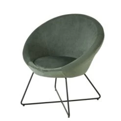 Maisons Du Monde Fauteuils Fauteuil En Velours Terracotta Et Pieds En Métal Noir -Fauteuils Shop fauteuil en velours vert pieds en metal noir hipop 1000 9 36 198722 1
