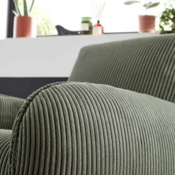 Oviala Fauteuils Fauteuil En Velours Vintage Vert Sapin -Fauteuils Shop fauteuil en velours vintage vert sapin 3