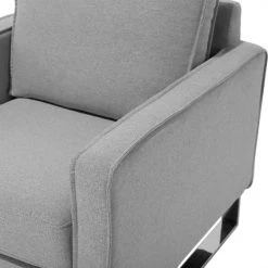 Beliani Fauteuils Fauteuil Gris -Fauteuils Shop fauteuil gris 5