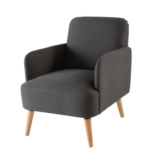 Fauteuil gris anthracite Maisons Du Monde Fauteuils Fauteuil Gris Anthracite -Fauteuils Shop fauteuil gris anthracite 1000 3 3 175647 1